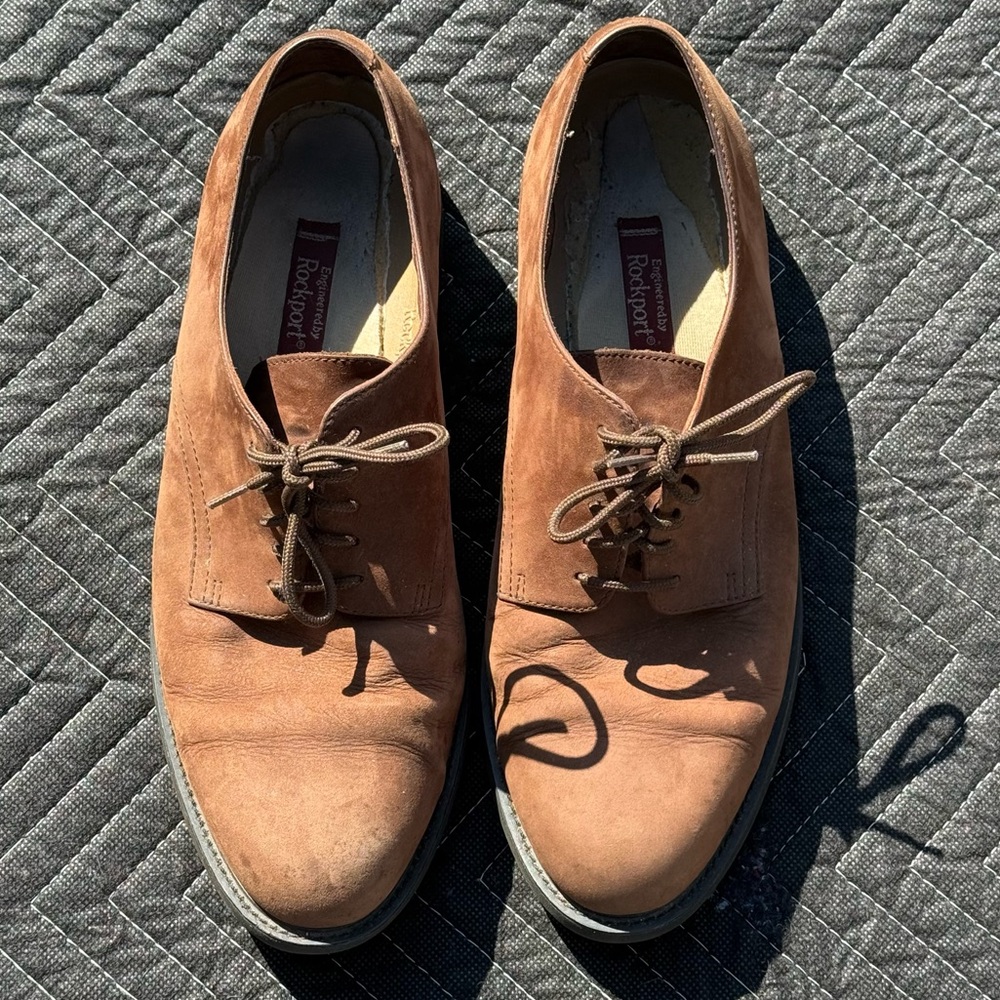 Rockport Tan Leather Men's Oxfords